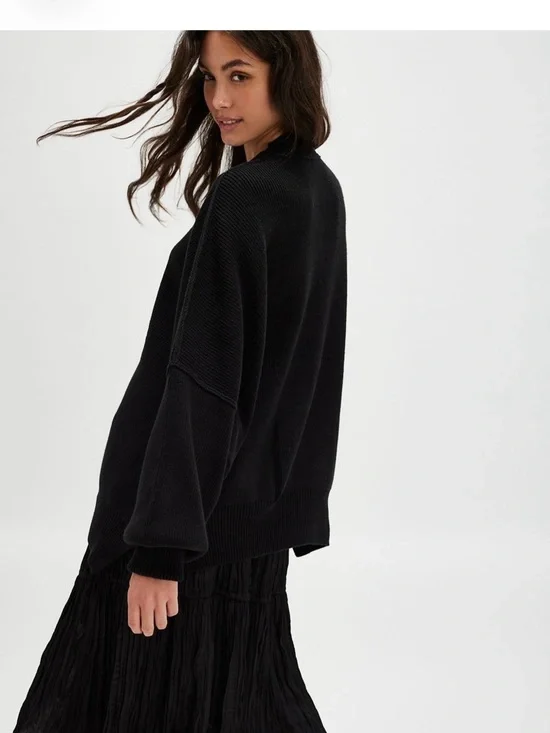 Free people easy street tunic black size small - Picture 2 of 9